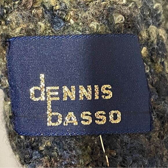 Dennis Basso Wool Ombre Gold Yellow Gray Scarf - Picture 4 of 8